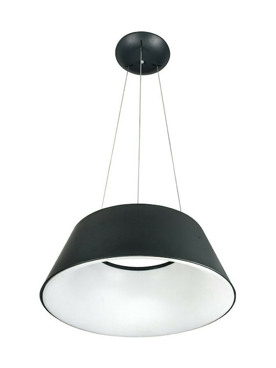 VK Lighting VK/04415PE/AN/W Μοντέρνο Κρεμαστό Φωτιστικό με Ενσωματωμένο LED σε Μαύρο Χρώμα